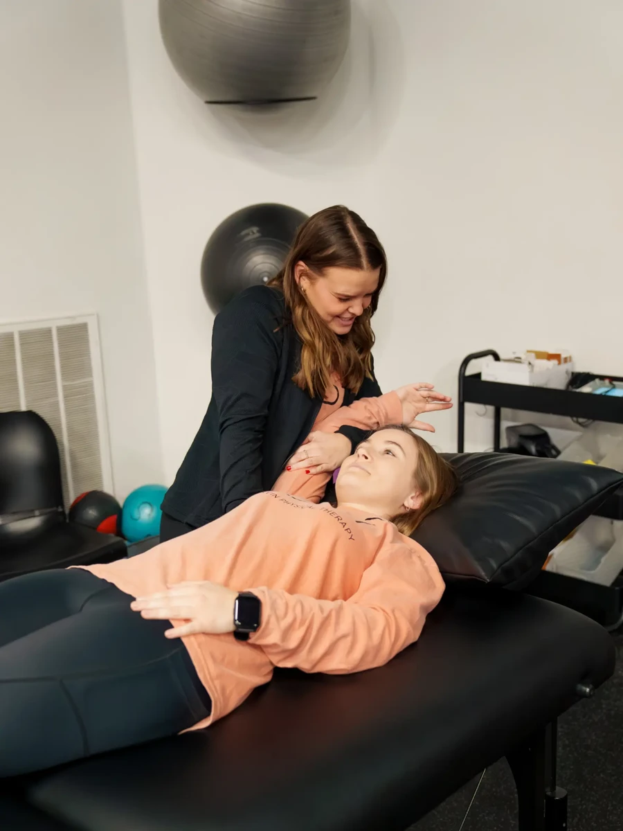 Hands-on manual therapy treatment at Ervin Physical Therapy