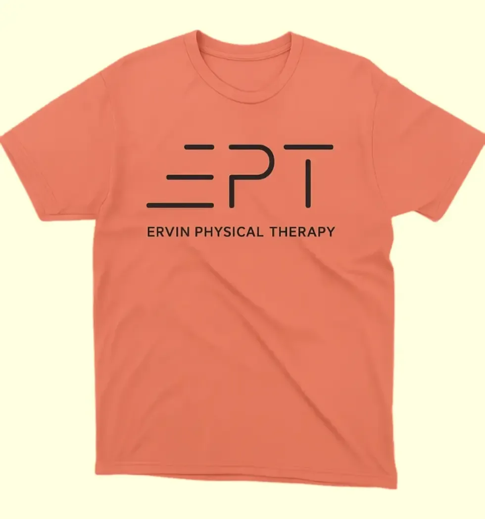 Coral Ervin Physical Therapy T-shirt with the EPT logo