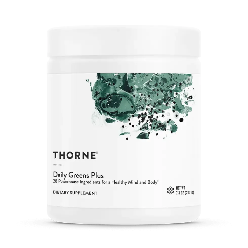 Thorne Daily Greens Plus container
