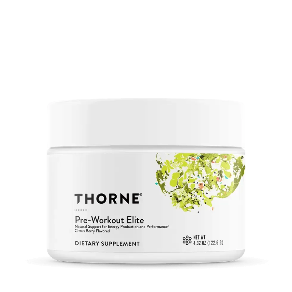 Thorne Pre-Workout Elite container